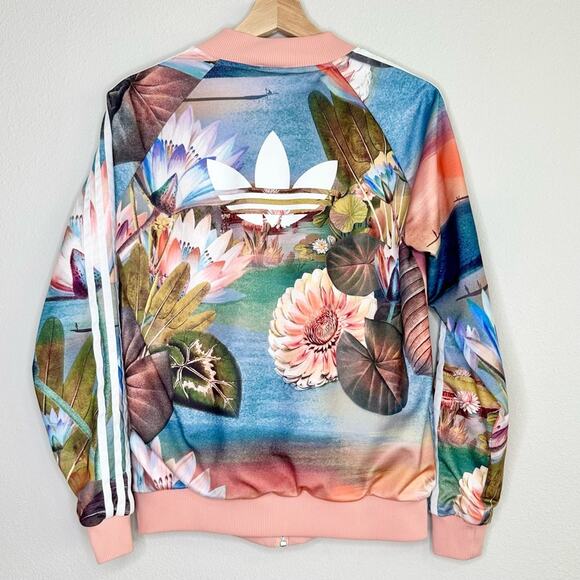 Adidas x Farm Curso d' Agua Track Jacket Bomber Jacket Zip Up Size Medium - Picture 4 of 8